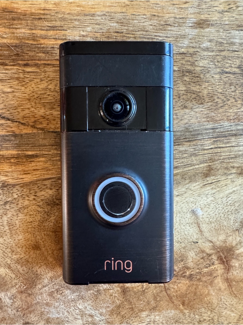 Ring Doorbell Camera 1st Gen in Black/Bronze